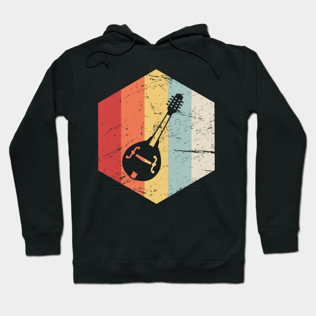 Retro Vintage Mandolin Icon Hoodie by MeatMan